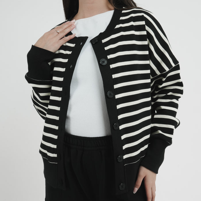 Elara Buttoned Sweatshirt