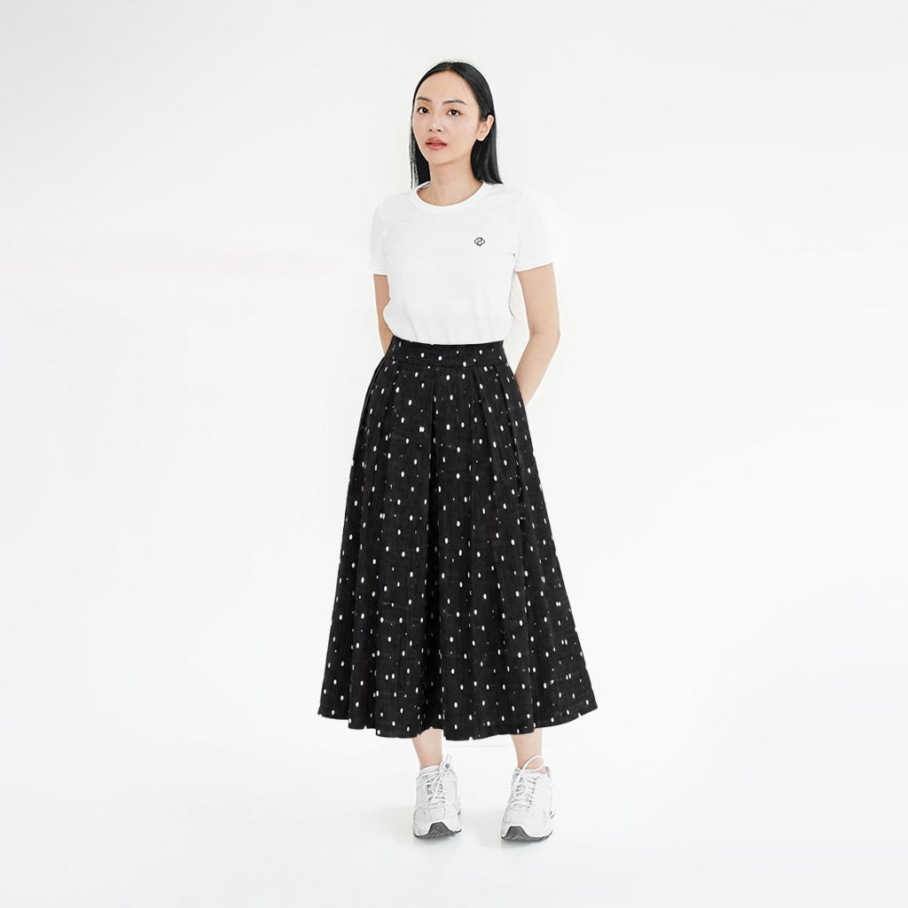 Aeri Pleated Midi Skirt