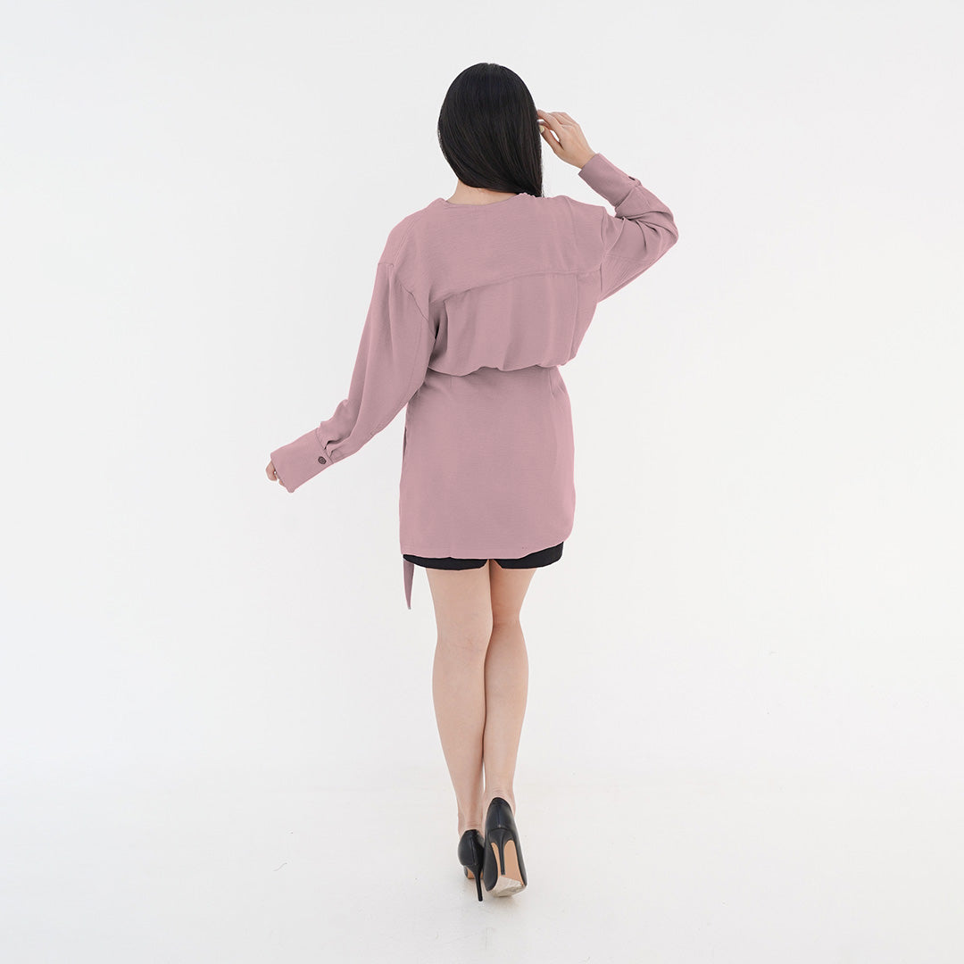 ZIANDGLO Eliora Outer Blouse | Luaran Lengan Panjang Wanita - Woven Airflow
