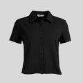 Arven Collared Button Top