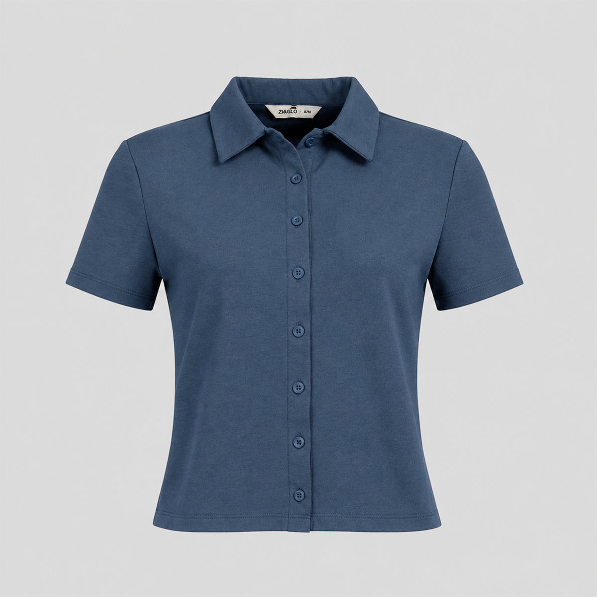Arven Collared Button Top