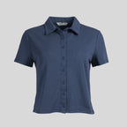 Arven Collared Button Top
