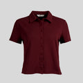Arven Collared Button Top