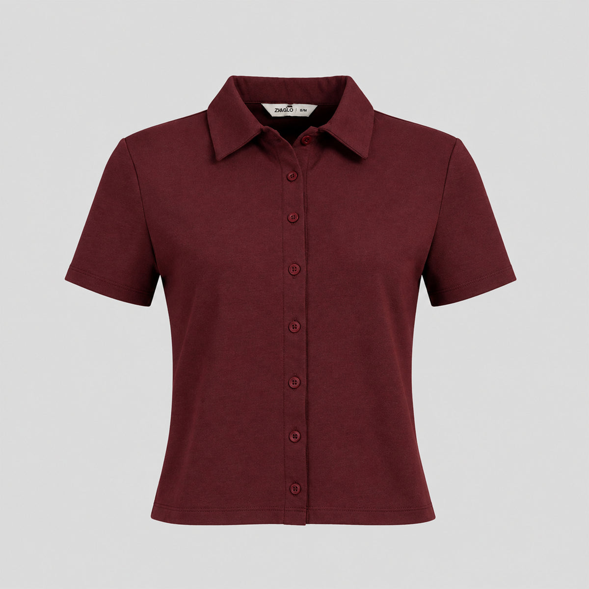Arven Collared Button Top