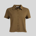 Arven Collared Button Top