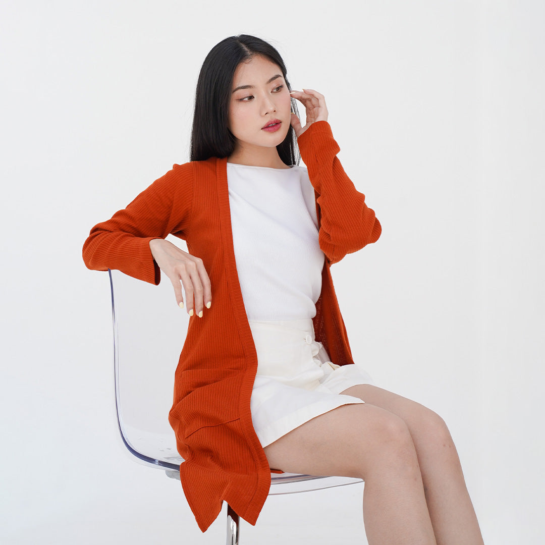 ZIANDGLO Cellina Cardigan | Kardigan Panjang Wanita - Soft Knit