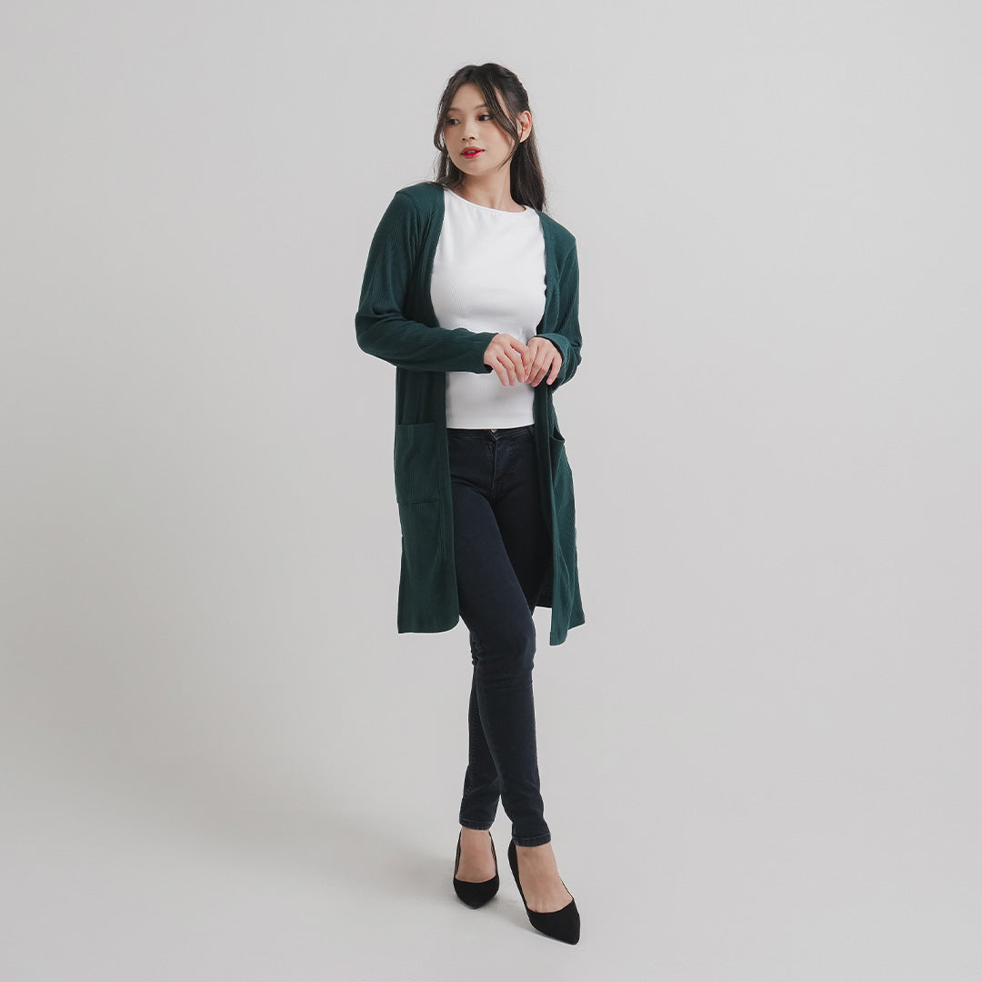 ZIANDGLO Cellina Cardigan | Kardigan Panjang Wanita - Soft Knit
