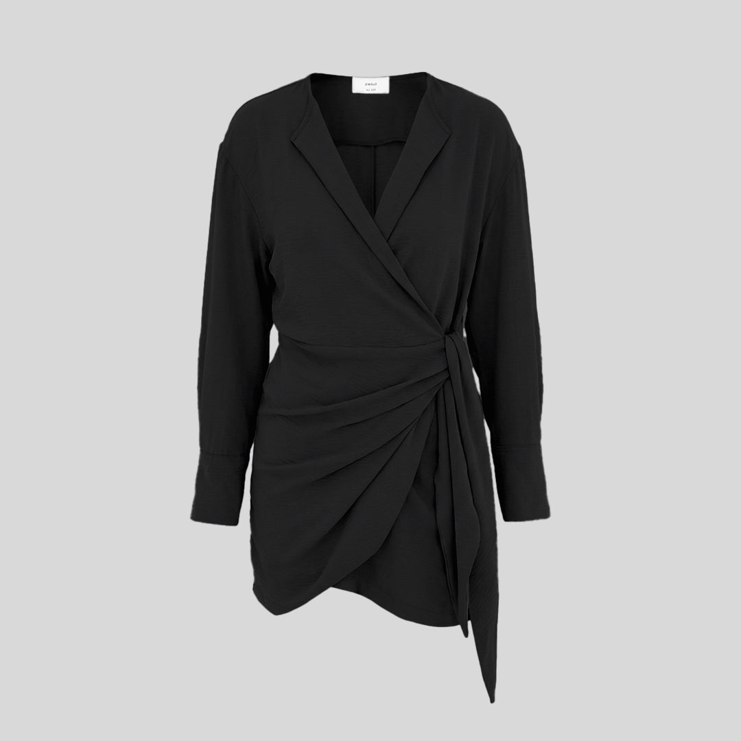 ZIANDGLO Eliora Outer Blouse | Luaran Lengan Panjang Wanita - Woven Airflow