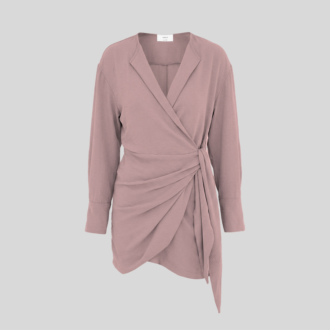 ZIANDGLO Eliora Outer Blouse | Luaran Lengan Panjang Wanita - Woven Airflow