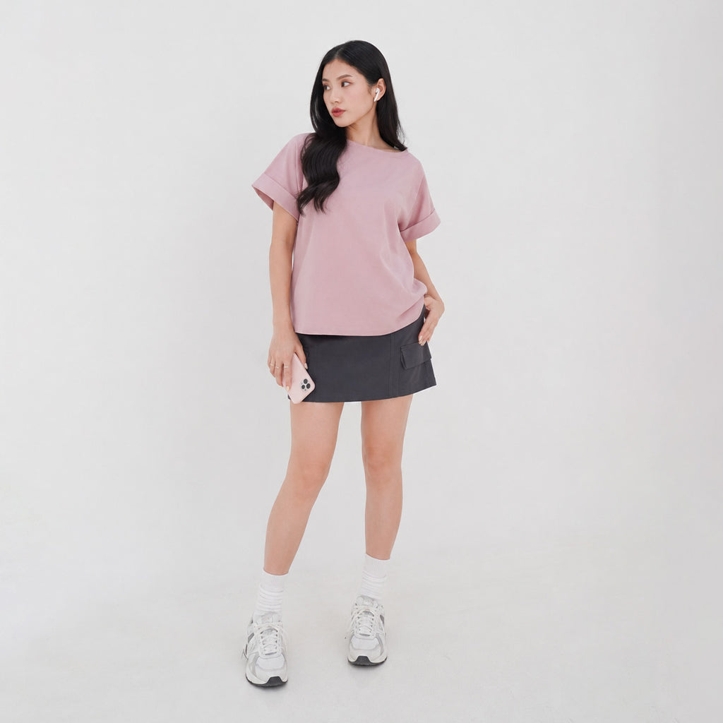 Elyn Rolled-up Sleeve T-shirt