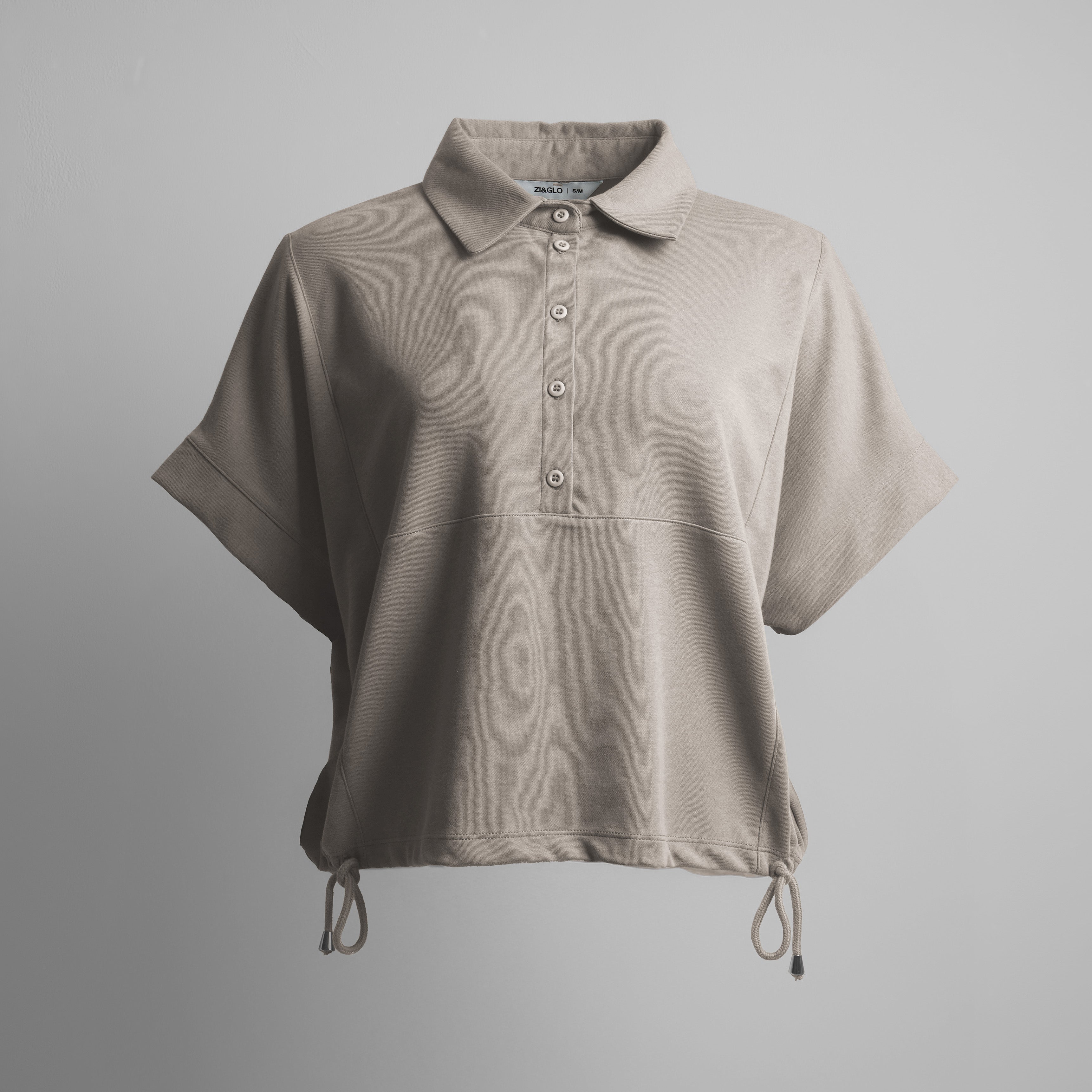 ZIANDGLO Mavis Drawstring Top | Atasan Berkerah dengan detail Tali Wanita - Danbowl