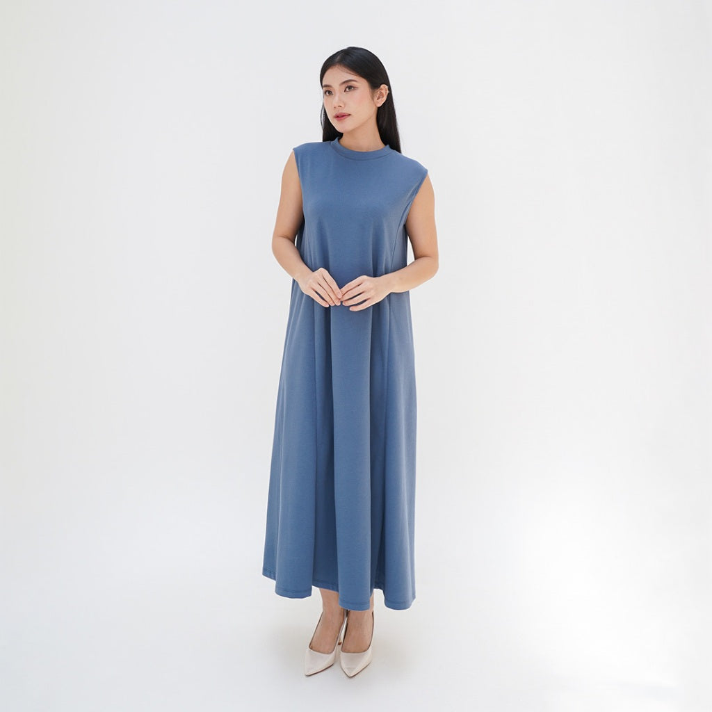 Valencia Maxi Dress With High Neck