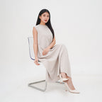 Valencia Maxi Dress With High Neck