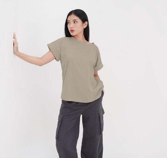 Elyn Rolled-up Sleeve T-shirt