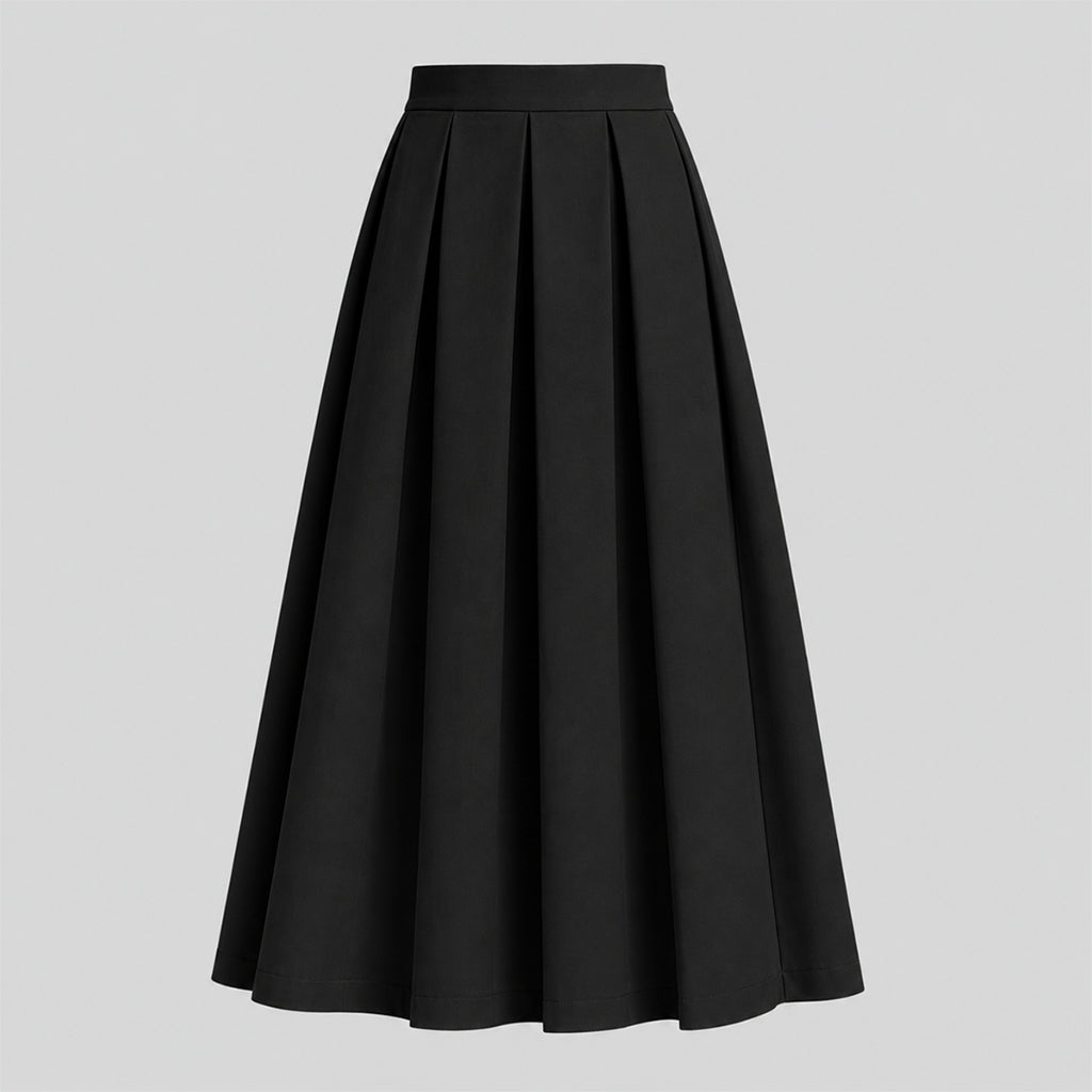 Aeri Pleated Midi Skirt