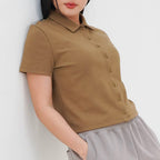 Arven Collared Button Top