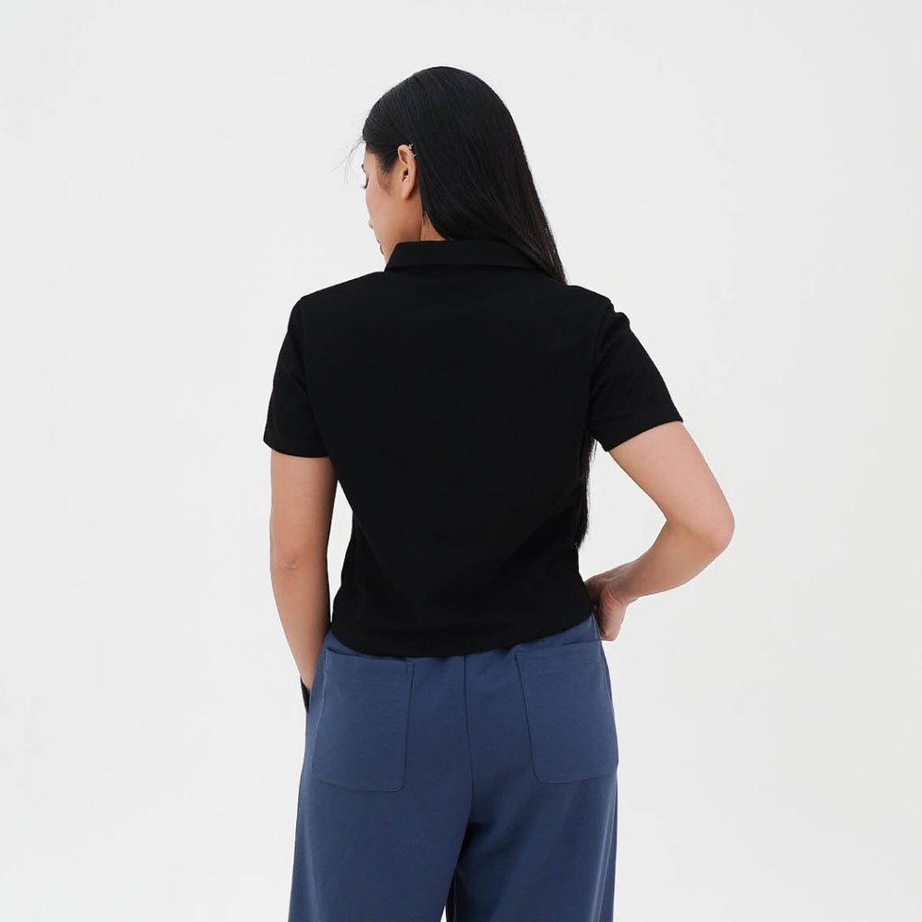 Arven Collared Button Top