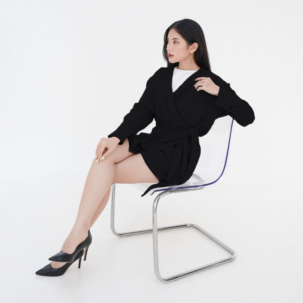 ZIANDGLO Eliora Outer Blouse | Luaran Lengan Panjang Wanita - Woven Airflow