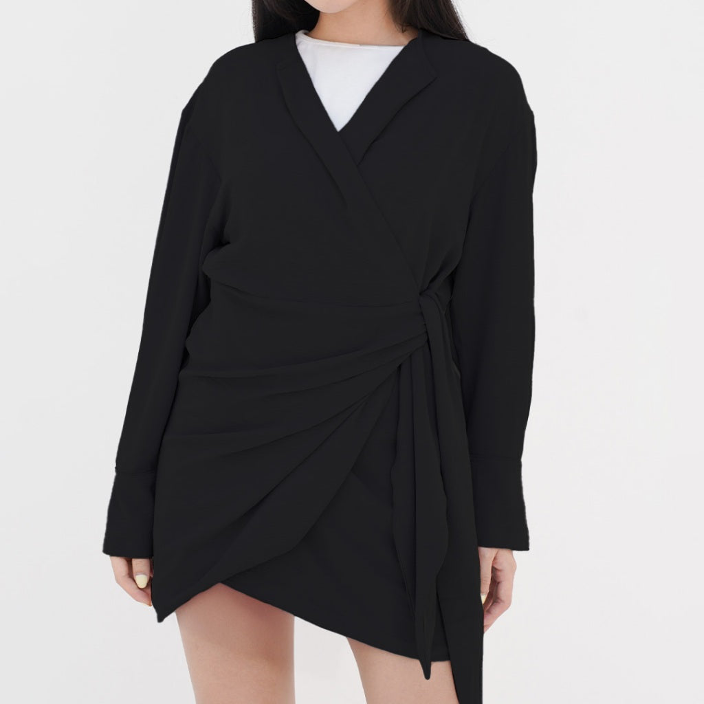 ZIANDGLO Eliora Outer Blouse | Luaran Lengan Panjang Wanita - Woven Airflow