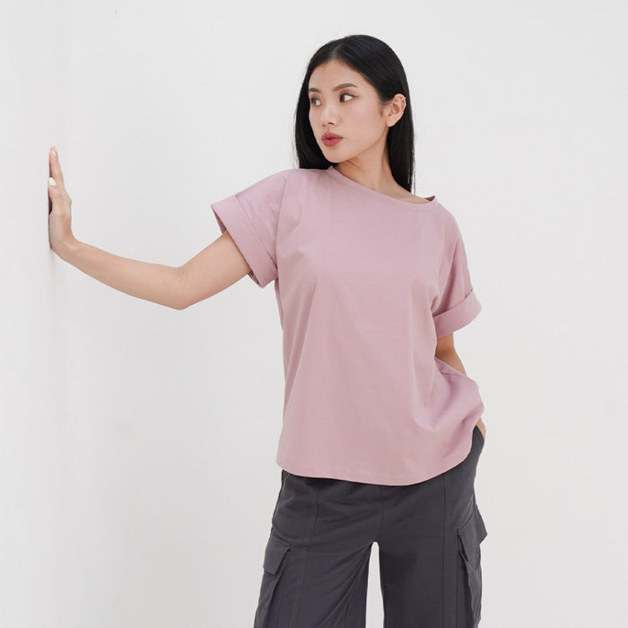 Elyn Rolled-up Sleeve T-shirt
