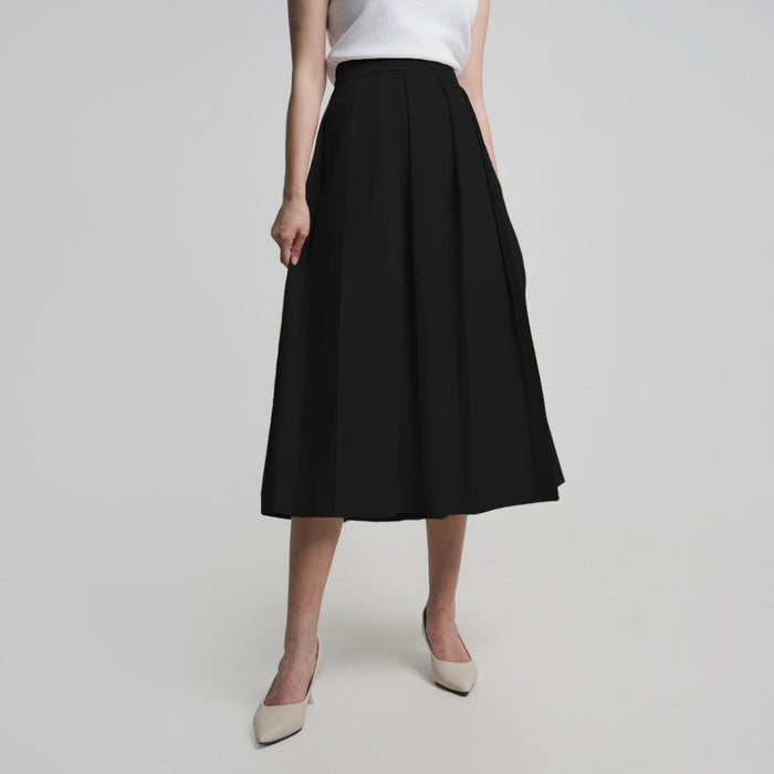 Aeri Pleated Midi Skirt