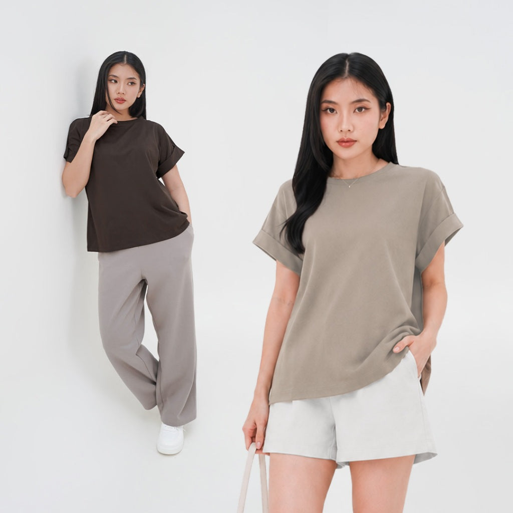 Elyn Rolled-up Sleeve T-shirt
