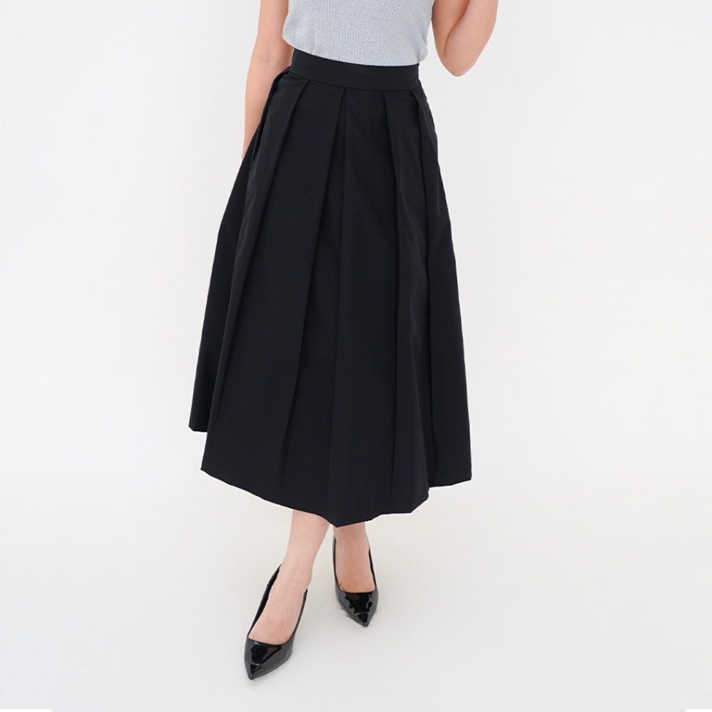 Aeri Pleated Midi Skirt