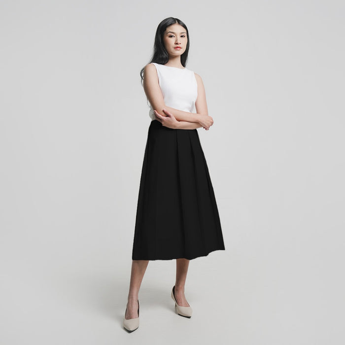Aeri Pleated Midi Skirt