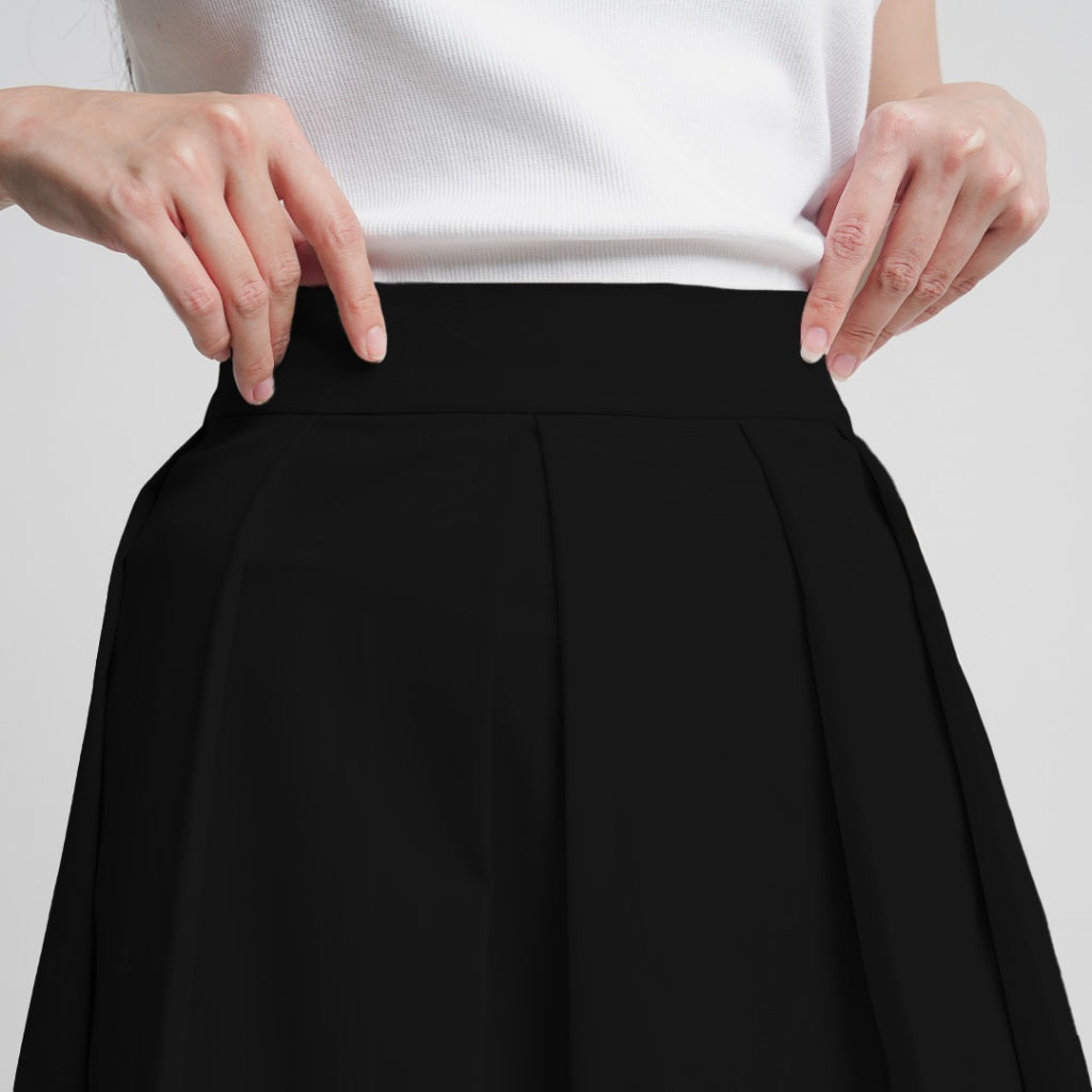 Aeri Pleated Midi Skirt