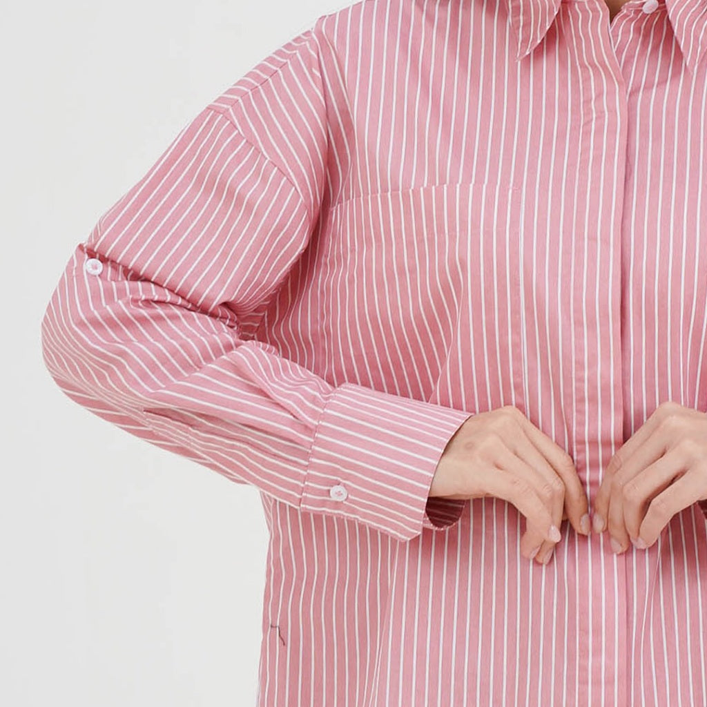 ZIANDGLO Alta Oversize Shirt | Kemeja Oversize Lengan Panjang Wanita -  Katun Jepang