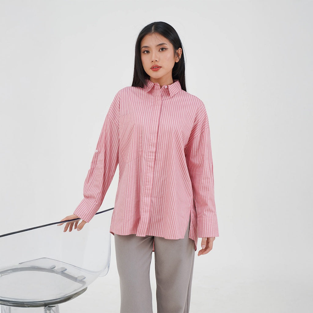 ZIANDGLO Alta Oversize Shirt | Kemeja Oversize Lengan Panjang Wanita -  Katun Jepang