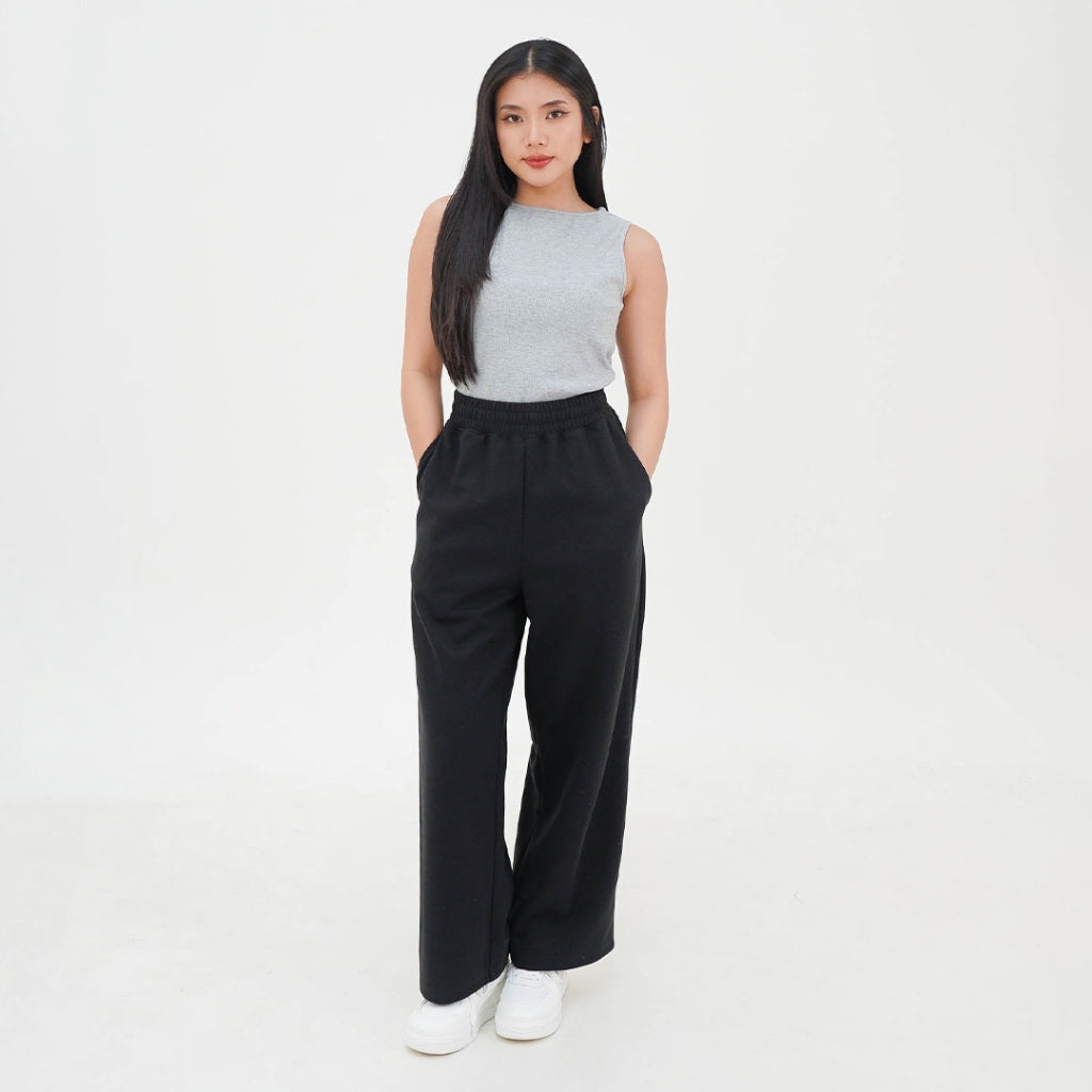 ZIANDGLO Luxe Wide Leg Sweatpants | Celana Panjang Wanita - DANBOWL