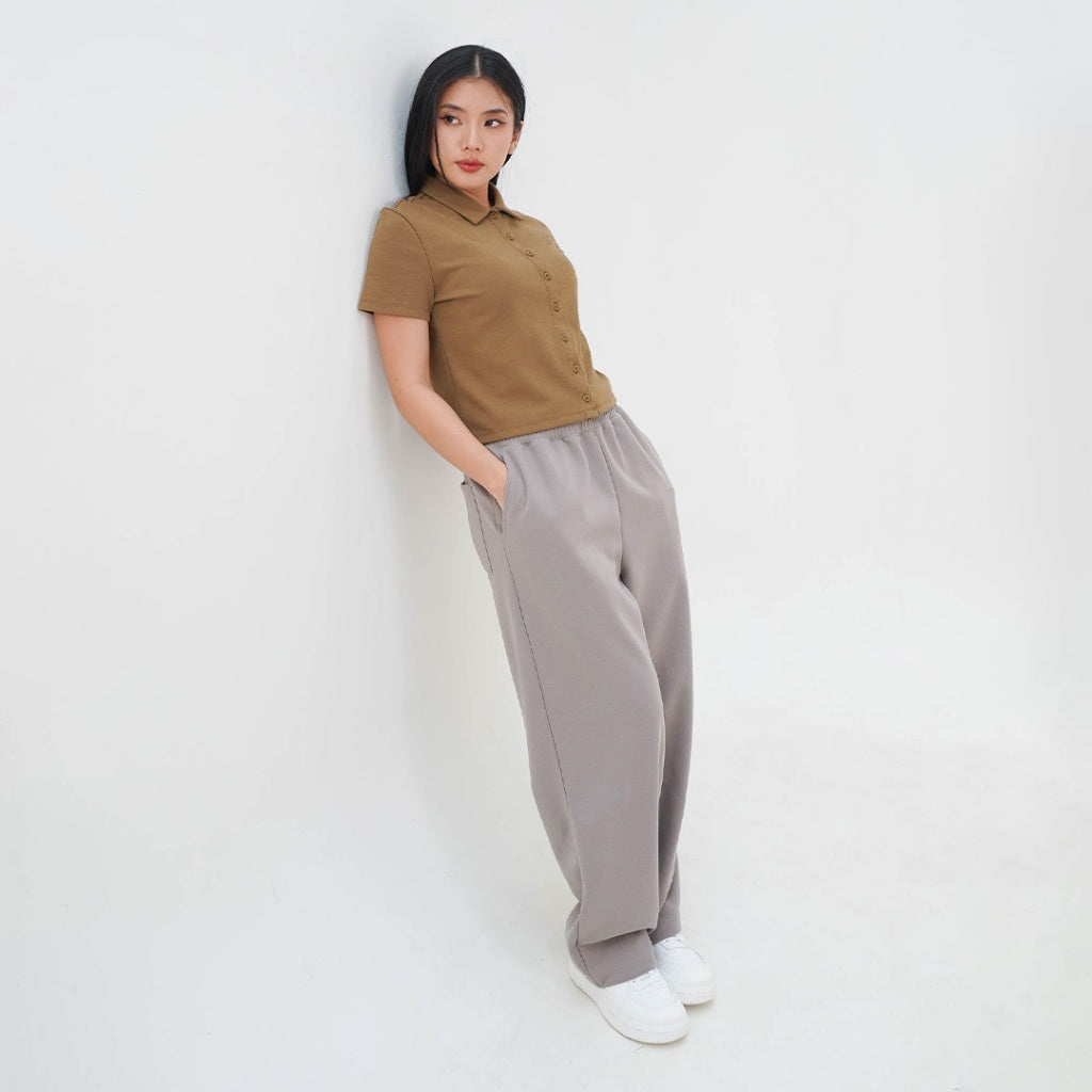 ZIANDGLO Luxe Wide Leg Sweatpants | Celana Panjang Wanita - DANBOWL
